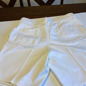 EUC White denim shorts